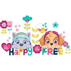 Gold Wall Decor RoomMates Paw Patrol Skye & Everest Happy Peel & Stick Wall Decals