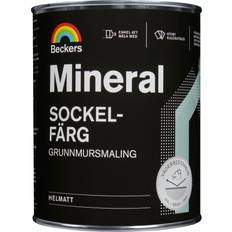 Sockelfärg Beckers Täckfärg Mineral Sockelfärg Svart