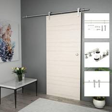 Herrajes para Puertas Correderas vidaXL Barn Door Kit Sliding Door Hardware Kit Door Track Stainless Steel Silver