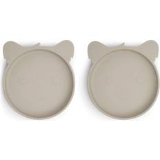 Nuuroo Nuuroo Akila silicone talerken 2-pake Koala Cobblestone