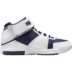 Men - Nike Zoom Sport Shoes NIKE Zoom LeBron 2 M - White/Varsity Crimson/Midnight Navy