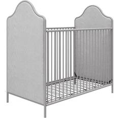 Gold Cribs Little Seeds Piper Upholstered Convertible Metal Crib