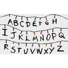 Wall Decor RoomMates Netflix Stranger Things Christmas Lights Peel Stick Giant Wall Decals w/Alphabet