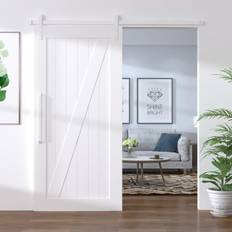 Herrajes para Puertas Correderas vidaXL Kit Herrajes Para Puertas Correderas De Acero Blanco 183 cm