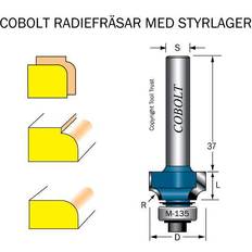 Cobolt Cobolt Afrundingsfræser R=2 217-020