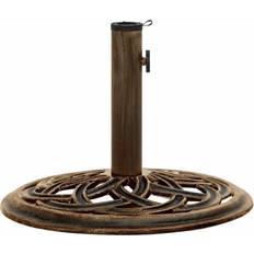 vidaXL Umbrella Base Bronze 17.3" x 17.3" x 12.2" Cast Iron