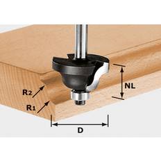 Festool Romersk staffræser 4/13/53 mm med kulelager