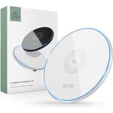 Mobilopladere - Trådløse opladere Batterier & Opladere Tech-Protect C1 Trådløs Oplader 15W Hvid