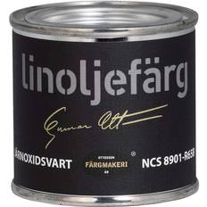 Linoljefärg Ottosson LINOLJEFÄRG JÄRNOXIDSVART 0,1L Sort