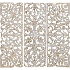 Järn Väggdekor Dkd Home Decor White Iron MDF Wood Wall Decor