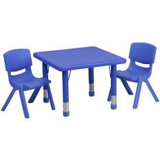 Tables Flash Furniture 24SQ Blue Activity Table Set