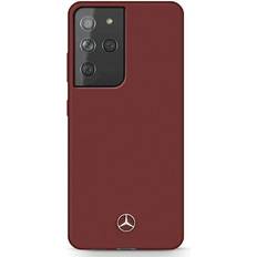 Mercedes MEHCS21LSILRE S21 Ultra G998 czerwony/red hardcase Silicone Line