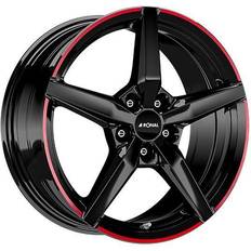 Ronal R69 MCR JET BLACK RED