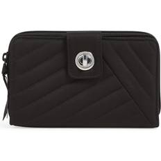 Vera Bradley Women s Recycled Cotton RFID Turnlock Wallet Black