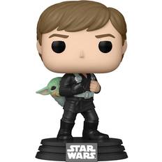 Star Wars Figurer Star Wars Luke and Grogu POP! TV Vinyl Figur #583)