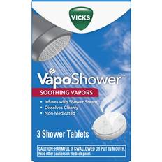 VapoShower, Shower Tablet, Shower Bomb, Aromatherapy Vapors, Eucaplytus & Menthol, Soothing Non-medicated Vapor Steam, 3ct