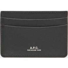 Calf Leather Card Holder - Black