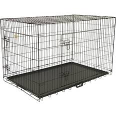 Pets Go Pet Club 2 Doors Metal Dog Crate with Divider 30"L x 21"W x 23"H 53.3x58.4