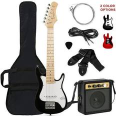 Effects Devices Best Choice Products 30in Kids Electric Guitar Beginner Starter Kit with 5W Amplifier, Strap, Case, Strings, Picks Black