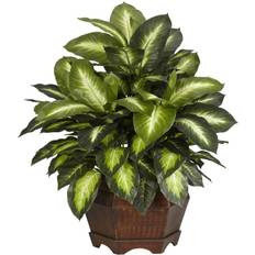 Artificial Plants Nearly Natural Golden Dieffenbachia Silk Artificial Plant