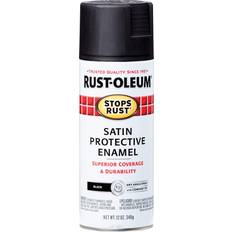 Paint Rust-Oleum Stops Enamel Satin Black Black