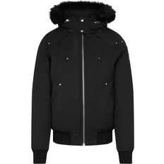 Moose Knuckles Ballistics Shearling-Trimmed Bomber Jacket - Black