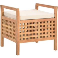 Naturfarvet Opbevaringsbænke vidaXL - Storage Bench 49x49cm