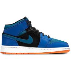 Nike Air Jordan 1 Mid GS - Racer Blue/Green Abyss/Black