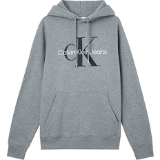 Calvin klein hoodie herr Calvin Klein Monogram Hoodie - Grey