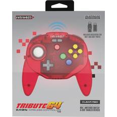 Retrobit 64 Retro-Bit Tribute 64 2.4G Red Gamepad Nintendo 64