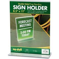 Desktop Organizers & Storage Nu-Dell T-Frame Standing Sign Holder 3-3/8"