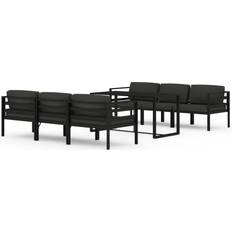 Aluminium Lounge-Sets vidaXL 3115923 Lounge-Set, 1 Tisch einschl. 6 Sofas