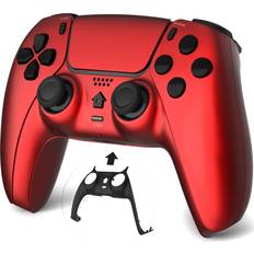 Gamepads TECHPEIN for PS4 Controller Compatible with PS4/Pro/Slim, Gamepad Controller Video Games Joystick with Turbo, Double Vibration Ideal for an Immersive Gaming Experience (Red)