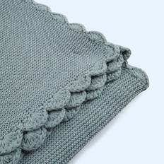 Silbrig Babydecken East Coast Nursery Knitted Blanket Silver Blue