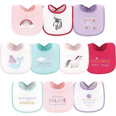 Multicoloured Drool Bibs Luvable Friends Magical Drooler Bibs 10 Pack