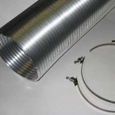 Tilbehør til hvidevarer EICO Exhaust Set 3m 152Ø 3244 Rustfrit stål