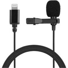 Microphones Project Telecom Lavalier Lapel Microphone MFI Certified Lightning Connector 3.5mm Port Compatible with Apple iPhones and iPads