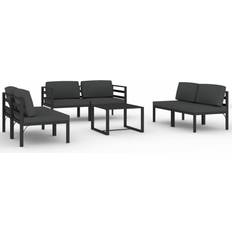 Aluminium Lounge-Sets vidaXL 3107803 Lounge-Set, 1 Tisch einschl. 6 Sofas