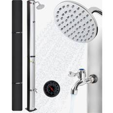 Argent Ensembles de Douche Solar Shower Garden Shower Shower Thermometer 40 Argent