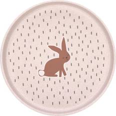 Melamin tallrik Lässig Barntallrik utan melamin, BPA-fri, för diskmaskin och mikrovågsugn/platta Little Forest Rabbit