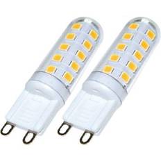 3 pin led Trio Lighting Bi-pin LED bulb G9 3 W in a dual pack, dimmable