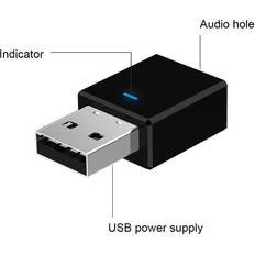 Bluetooth adapter 3.5mm 5.0 Transmitter/Receiver adapter, AUX