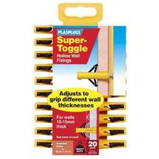 Bon_marché Mastics Plasplugs SSTC554 Super Toggle Plasterboard Plugs Hollow