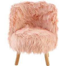 Roze Zitmeubelen Premier Housewares Interiors Childrens Pink Chair Faux