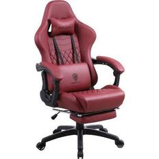 Gaming Chairs Gaming Chair Office Desk Chair with Massage Lumbar Support - Red