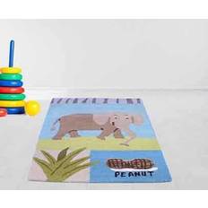 Wool elephant Kids Elephant Wool Rug