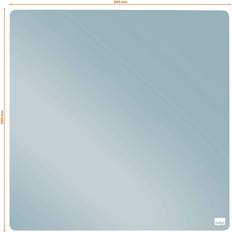 Gris Tableaux blancs Nobo Mini Tableau Magnétique Sans Cadre 360 x 360 mm Bleu Clair