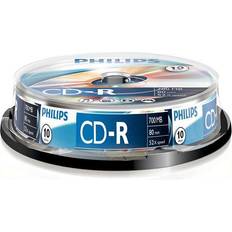 Optical Storage Philips TDK CD-R80CBA10-B CD-R 80 min 52x 10-pack spindel