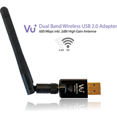 Wireless network adapter VU+ 600Â Mbps Dual Band Wireless USB 2.0Â Adapter with Antenna