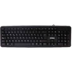 Sí Teclados Nilox NXKBE000002 Qwerty Español Negro